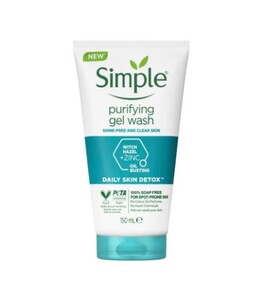 Simple Daily Skin Detox Purifying Face Wash - ژل شستشوی صورت روزانه دتوکس سیمپل